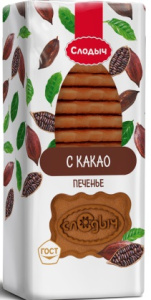 Печенье фас Слодыч 390гр с Какао 1/12