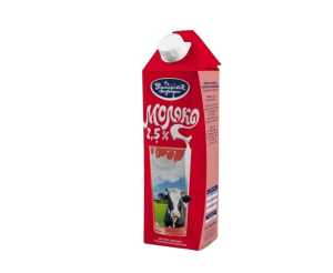 Молоко Фермерское 2,5%  1л.