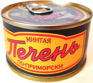 Печень и икра минтая Кайтес 120гр 1/108