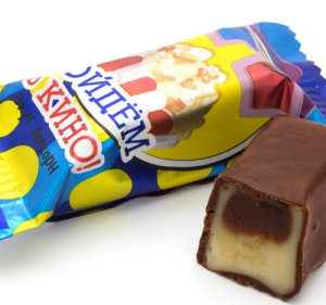 Конфеты СВИТ ЛАЙФ Пойдем в кино помад с мягкой нач со вкусом попкорна 1/1/4 Пензен.обл