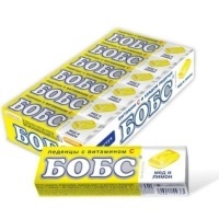 Леденцы Бобс 30гр МЕД И ЛИМОН 1/12