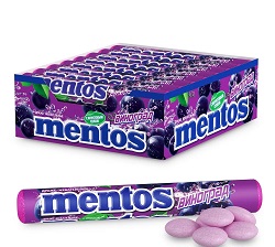 Драже Ментос 37,5гр Виноград 1/24