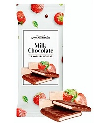 Шок Коммунарка Молочный с Клубничной нугой 80гр 1/20 шоу-бокс