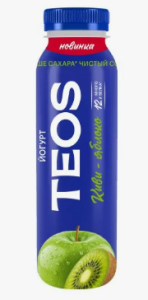 Йогурт TEOS 260гр Киви-Яблоко 1/6