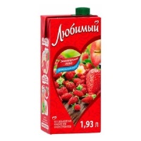 Сок Любимый  1,93 л Земляника 1/6