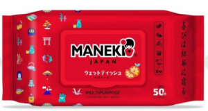 Салфетки влажные MANEKI 50шт 1/12