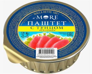 Паштет Легенда Море (Legenda More) Тунец, ЛАМ ТУ 100 гр 1/32