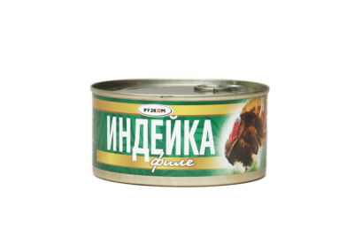 Индейка туш ГОСТ филе Рузком ж/б 325гр 1/12