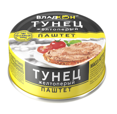 Паштет Владкон Тунец 100 гр ж/б 1/20