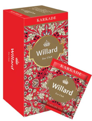 Чай Лондон Вилард (Willard) 25пак Каркаде 1/17