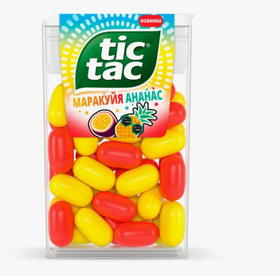 Драже Тик Так 16гр МАРАКУЙЯ-АНАНАС 1/12 Т33