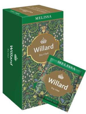 Чай Лондон Вилард (Willard) 25пак Мелисса и мята 1/17