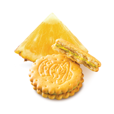 Крекер Т/В Сладояр с начинкой со вкусом АНАНАСА 1/3,5  КР186