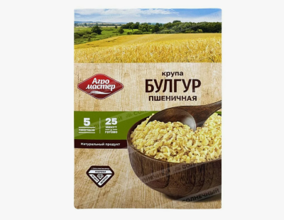 Крупа Агро Мастер 4*100г БУЛГУР ВАР.ПАК. 1/6  №91