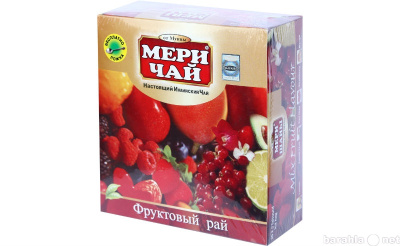 Чай МЕРИ черн 100шт Фруктовая смесь 1/16