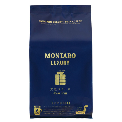 Я/Кофе MONTARO молотый фильтр-пакет LUXURY OSAKA 11гр*6шт м/у (синий) 1/12