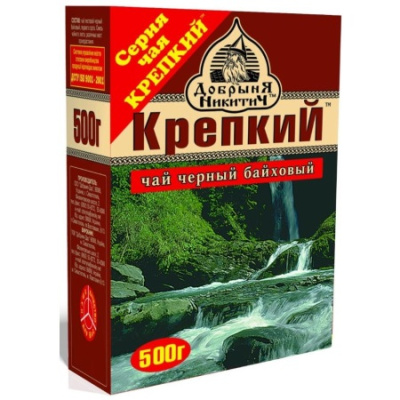 Чай ДР Добрыня Никитич черн 500гр сред.лист 1/24