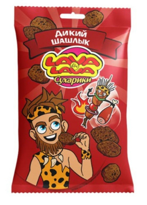 Сухарики Лава Лава 30гр со вкусом Говядина с Луком 1/48