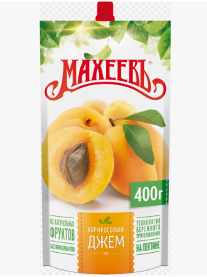 Джем Махеев 400 гр Абрикос дой-пак 1/14