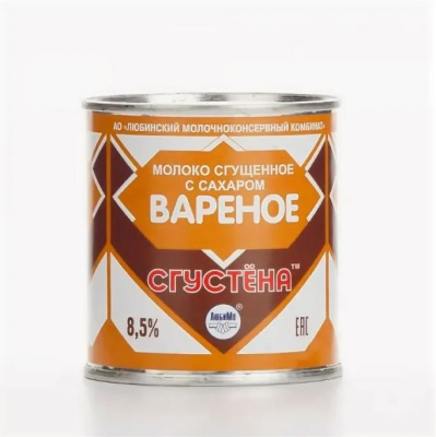 1Молоко сгущ Варенка ж/б Сгустена 380гр 1/15  /молоко сод.продукт/