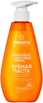 Синергетик Зубная паста Защита от кариеса 240гр 1/6    201022