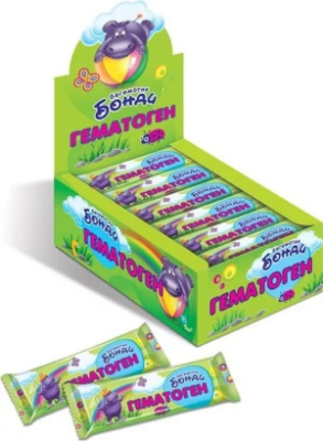 Гематоген Яшкино фас  40гр 1/18 ГЯ100