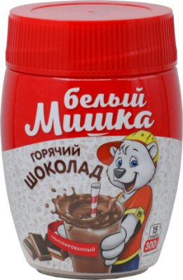 Смесь сухая Белый Мишка гран КОКТЕЙЛЬ банан-печенье 300 гр 1/12