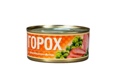 Каша Рузком горох с копченостями ТУ 325 гр ж/б 1/24