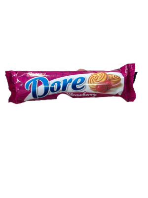 Печенье фас Доре 73гр клубника 1/24