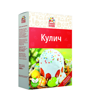 Пасха Отличная кухня КУЛИЧ  400гр 1/26