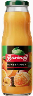 Сок БАРИНОФФ нектар 0,25 л Мультифруктовый с мякотью Твист Офф  ст/б 1/12