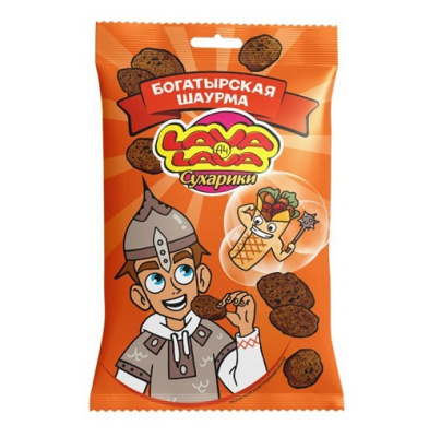 Сухарики Лава Лава 30гр со вкусом Шаурмы 1/48